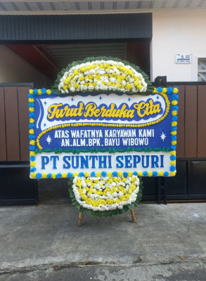 Papan Bunga Duka di Cihanyawar